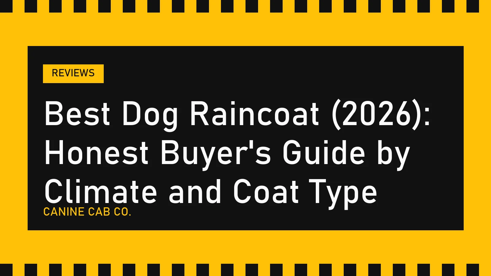 Best Dog Raincoat (2026): Honest Buyer's Guide by Climate and Coat Type