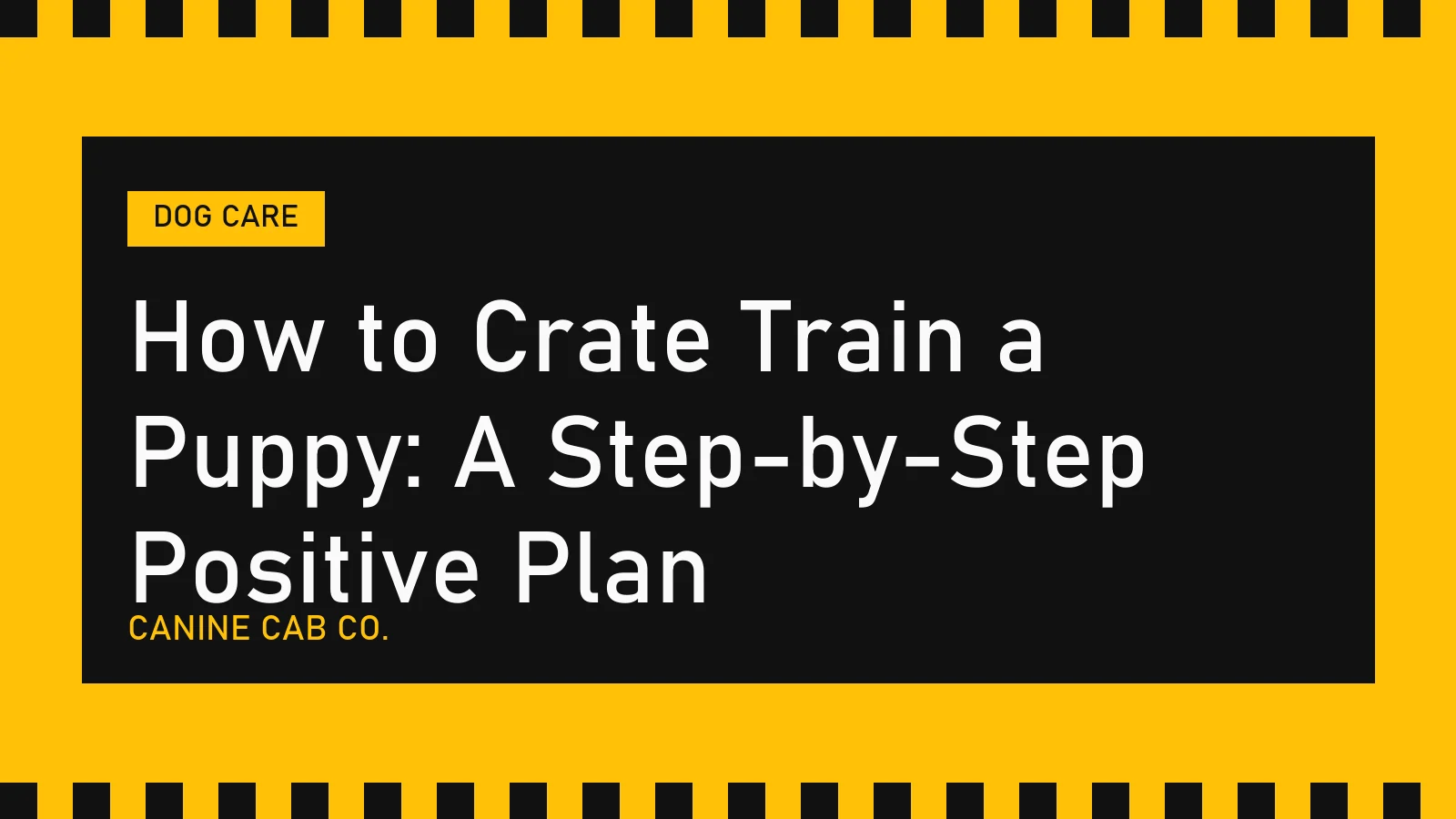 How to Crate Train a Puppy: A Step-by-Step Positive Plan