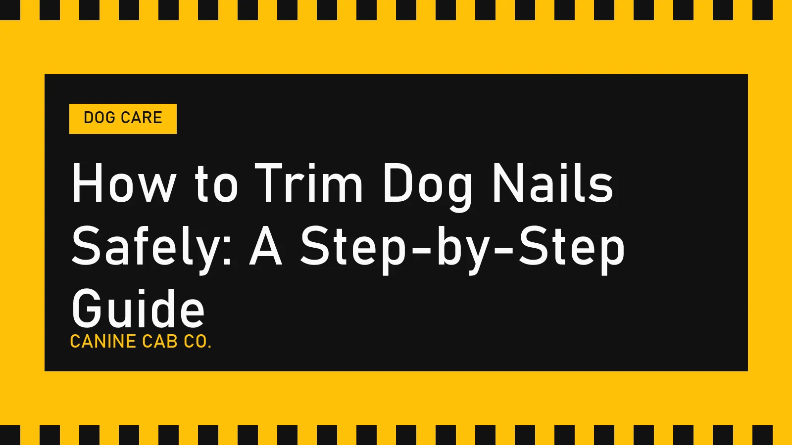 How to Trim Dog Nails Safely: A Step-by-Step Guide