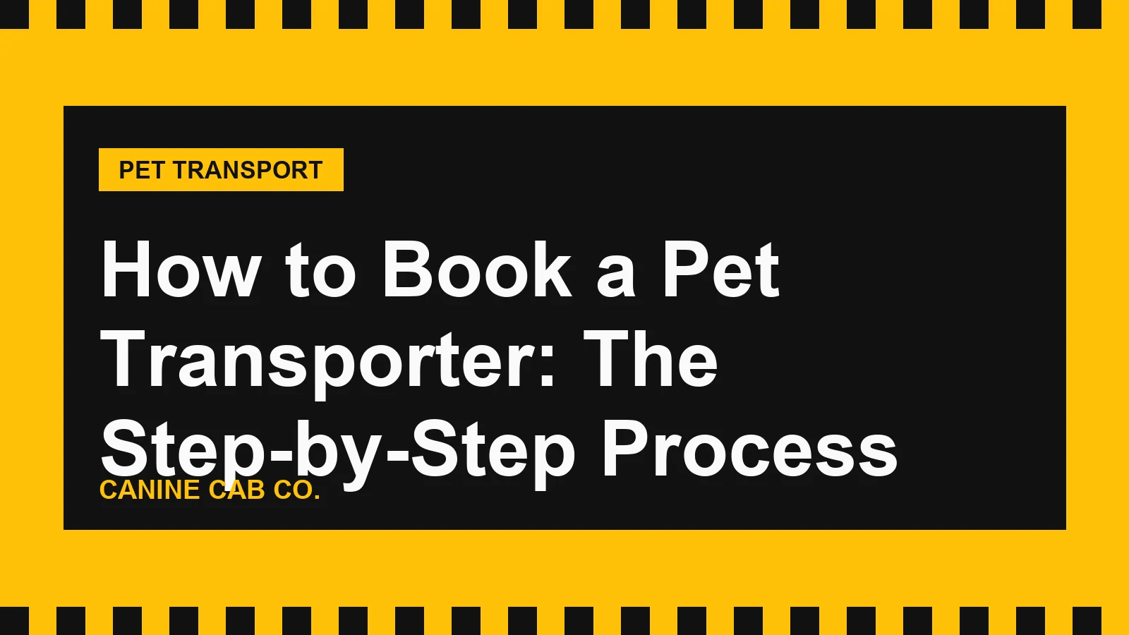 How to Book a Pet Transporter: The Step-by-Step Process