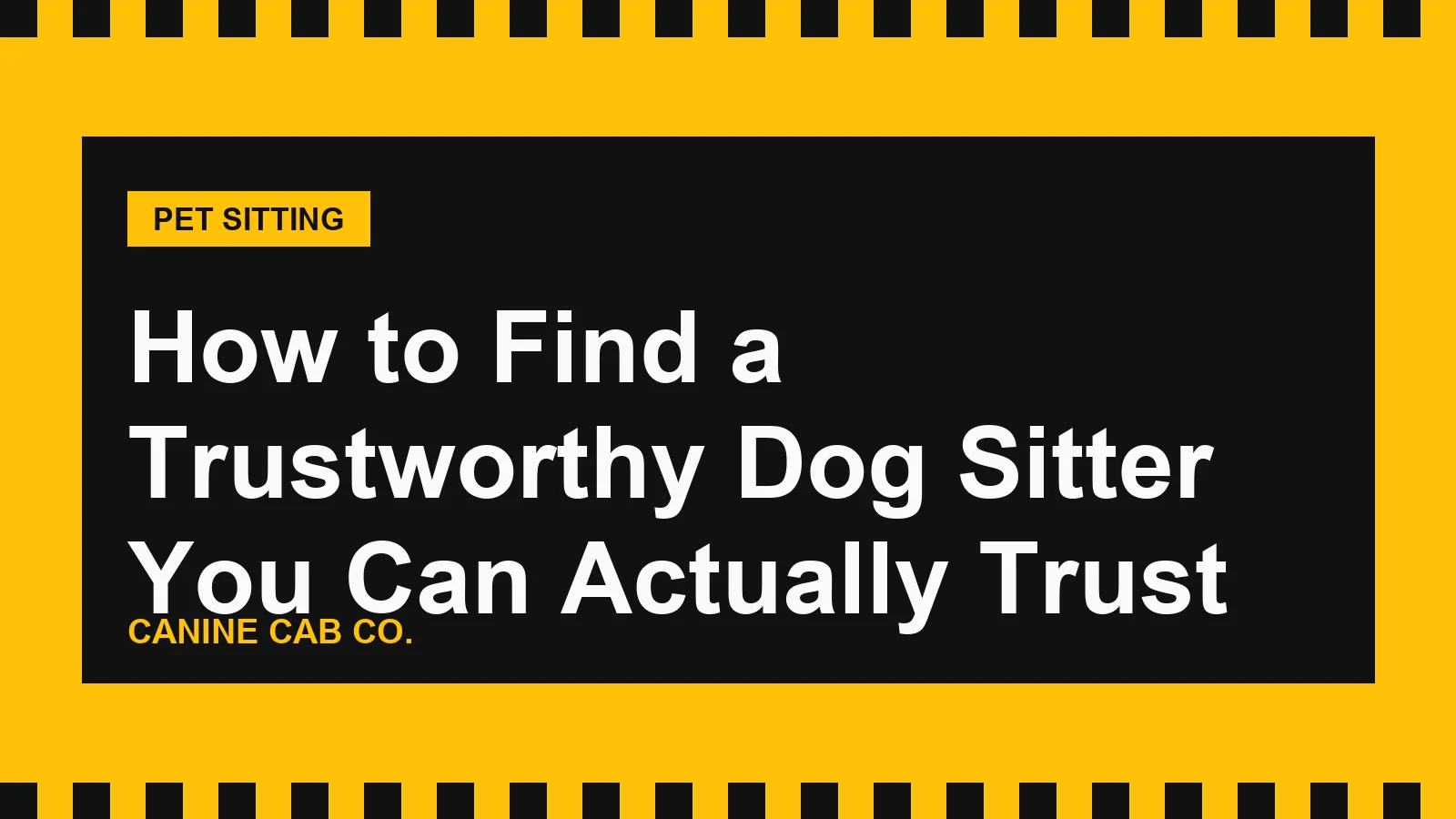 How to Find a Trustworthy Dog Sitter You Can Actually Trust