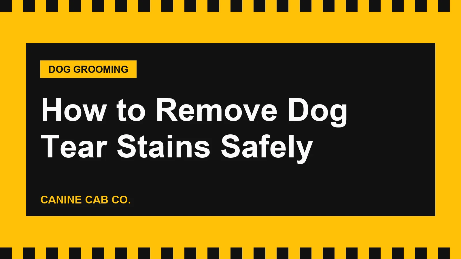 How to Remove Dog Tear Stains Safely