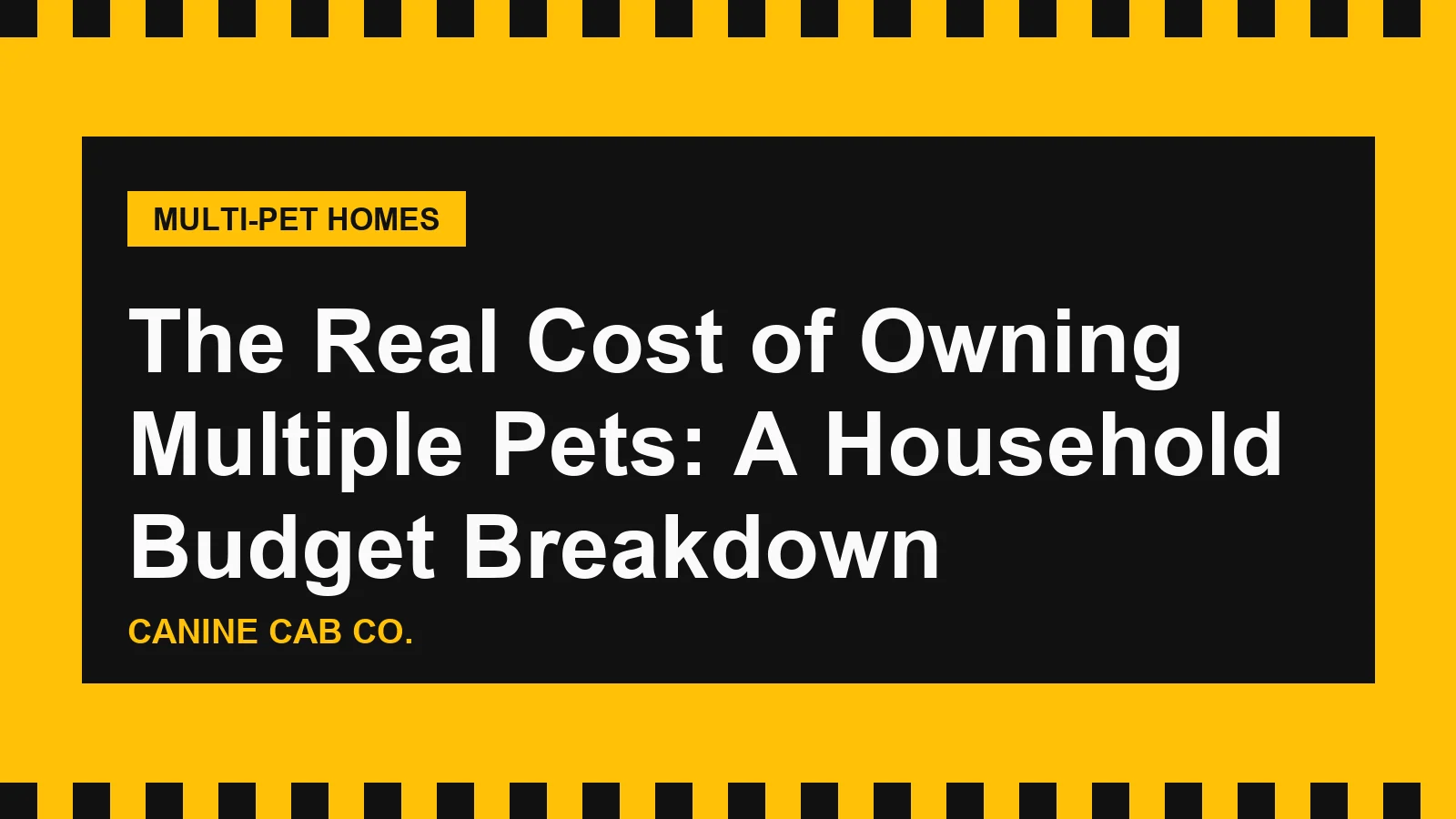 The Real Cost of Owning Multiple Pets: A Household Budget Breakdown