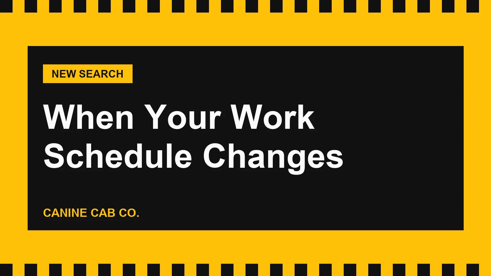 What to Do With Your Dog When Your Work Schedule Changes