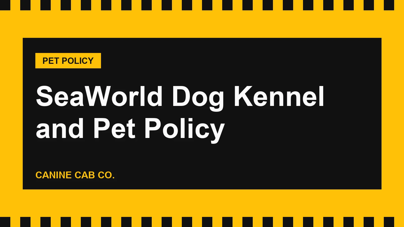 SeaWorld and Busch Gardens Dog Kennel and Pet Policy (2026)